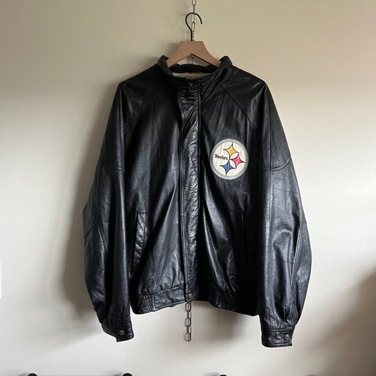 XXL 1995 Pittsburgh Steelers Mirage Leather jacket