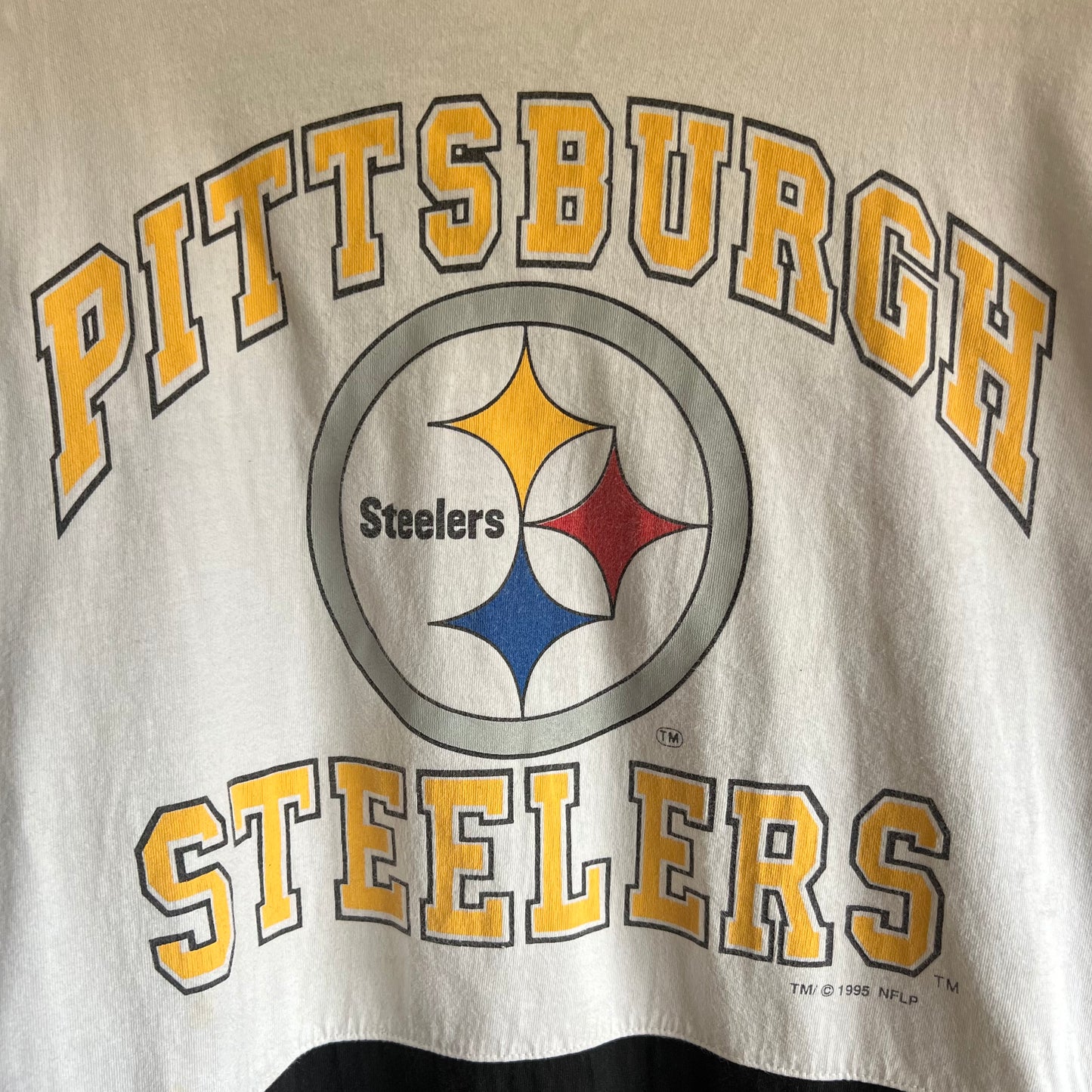 Large 1995 Pittsburgh Steelers Logo Athletic long sleeve tee