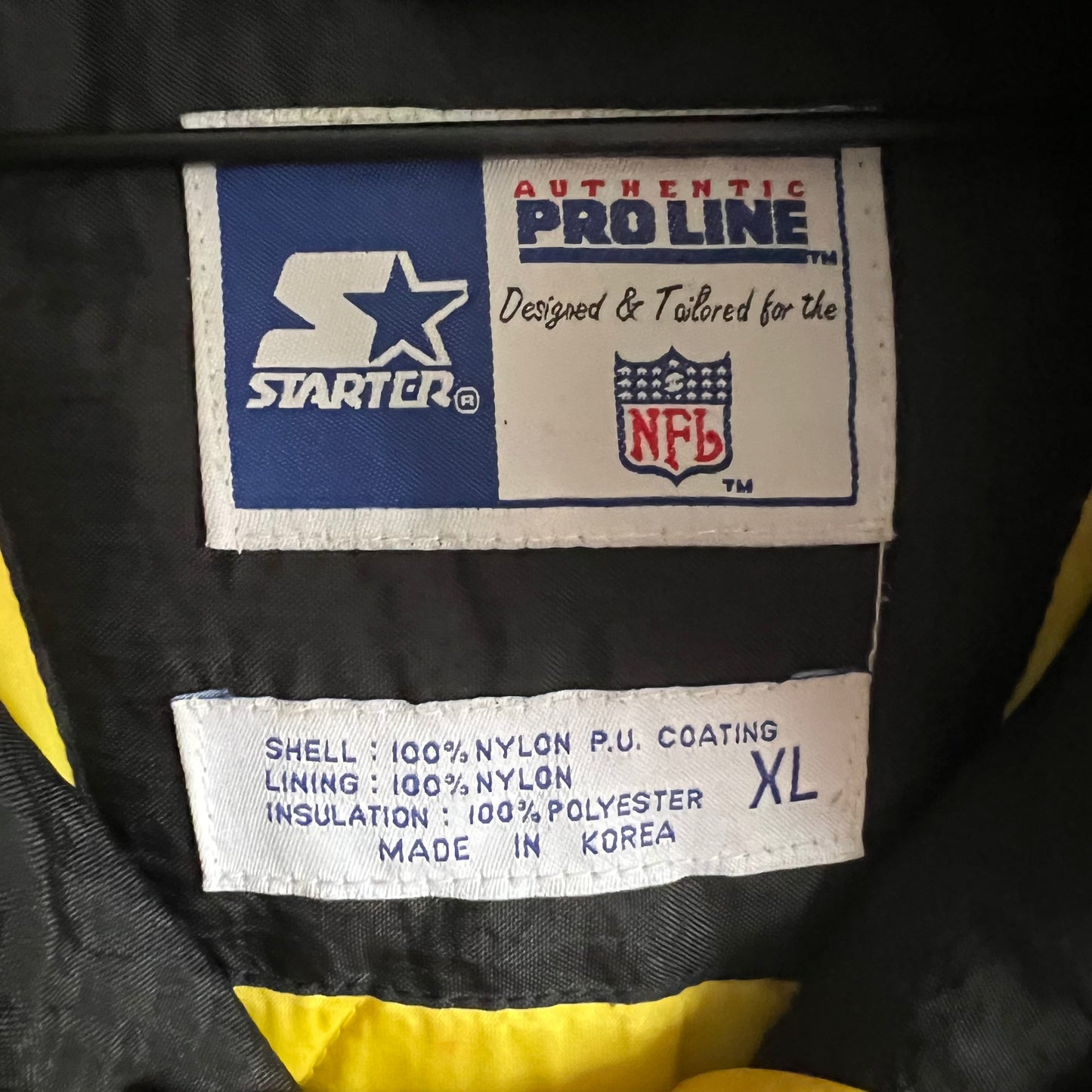 XL 90s Pittsburgh Steelers Starter puffer jacket