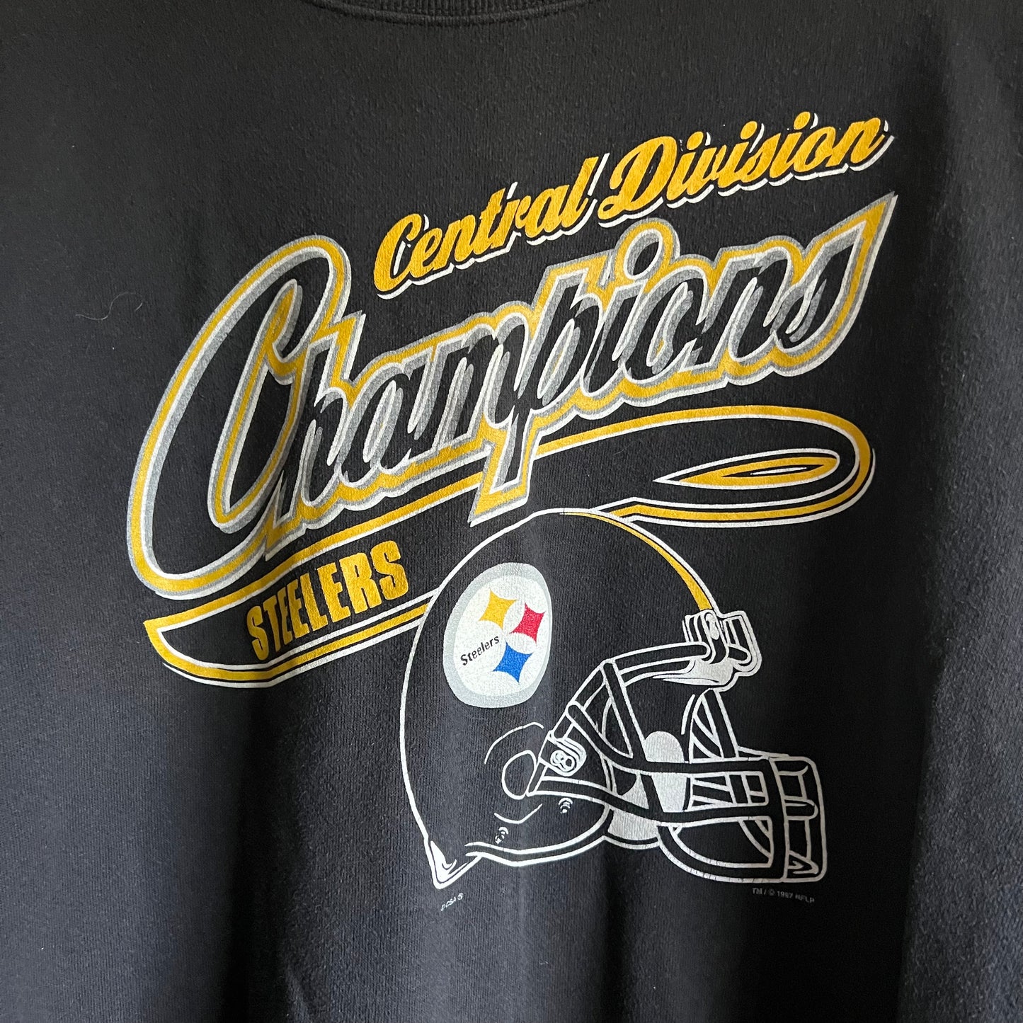 Large 1997 Pittsburgh Steelers Central Division champions sweatshirt