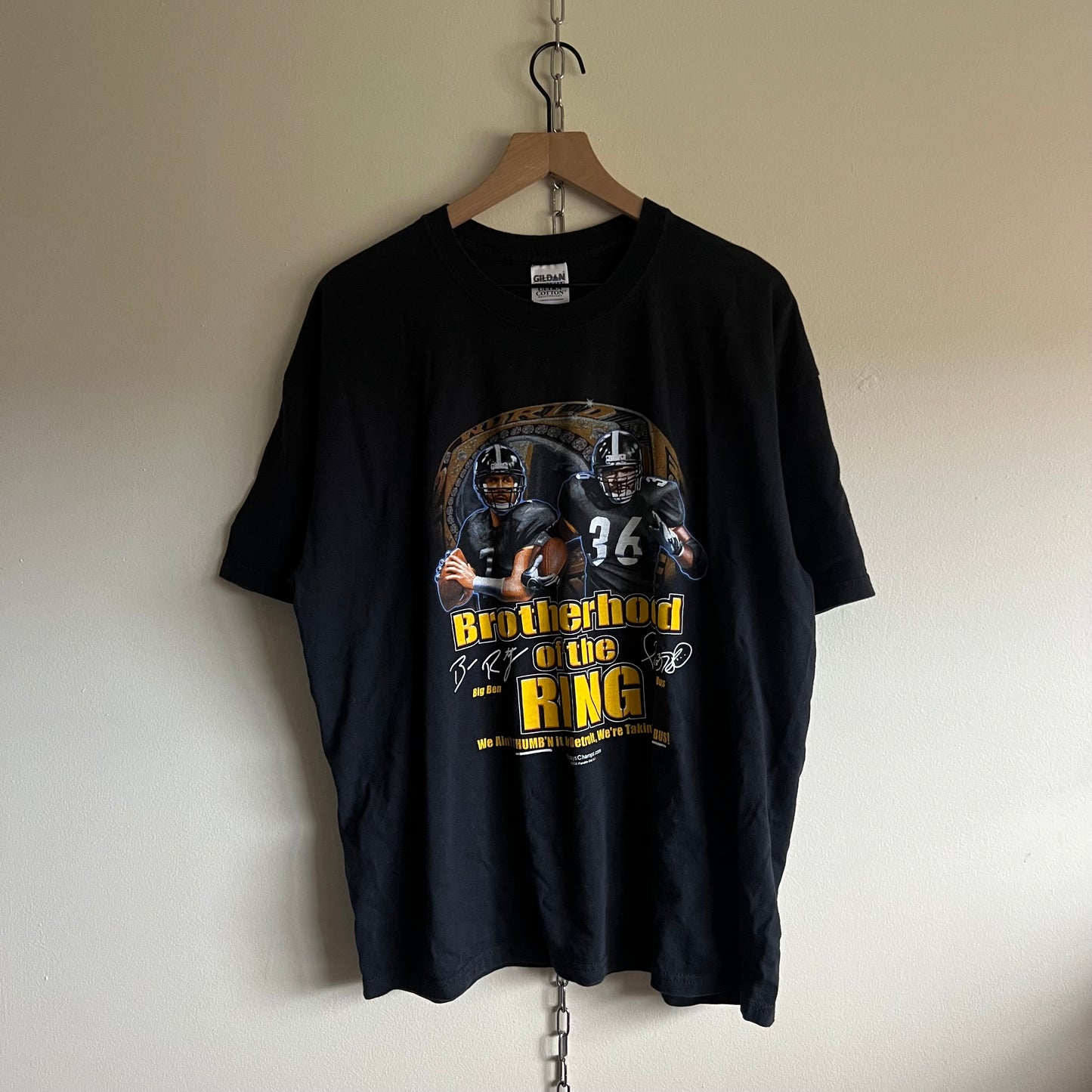 XL 2006 Pittsburgh Steelers Brotherhood of the Ring tee