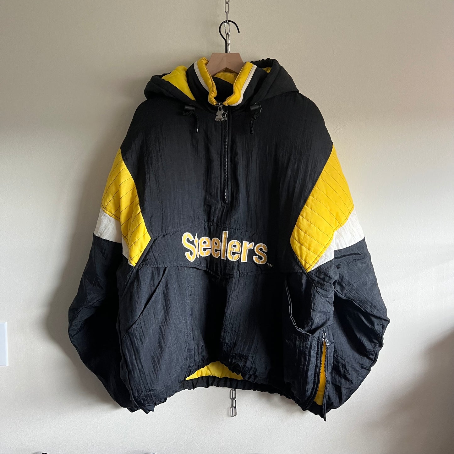 XL 90s Pittsburgh Steelers Starter puffer jacket