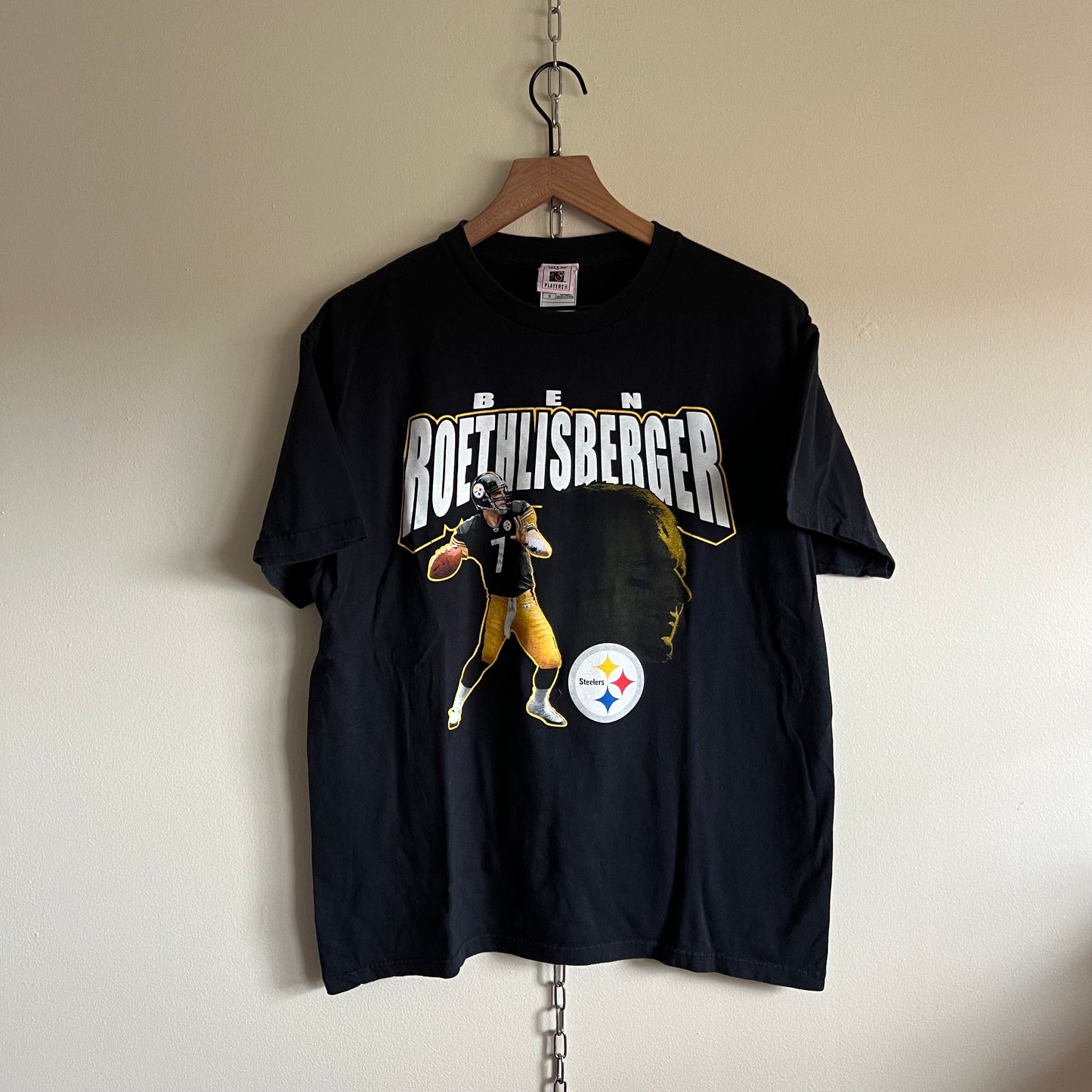 XL 2000s Pittsburgh Steelers' Ben Roethlisberger NFL players tee