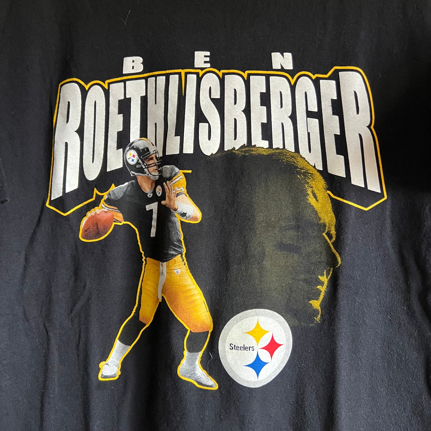 XL 2000s Pittsburgh Steelers' Ben Roethlisberger NFL players tee