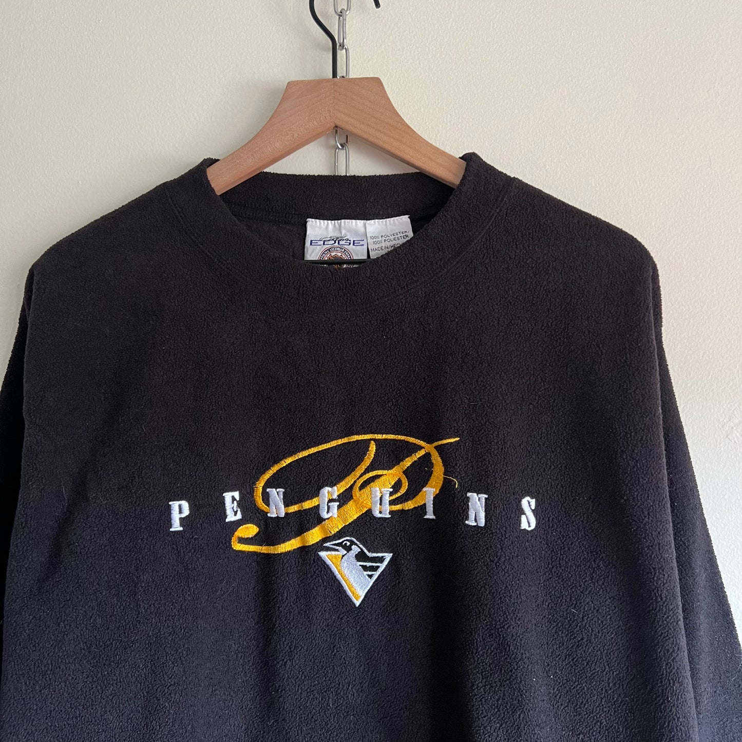 XL 90s Pittsburgh Penguins The Edge fleece sweatshirt