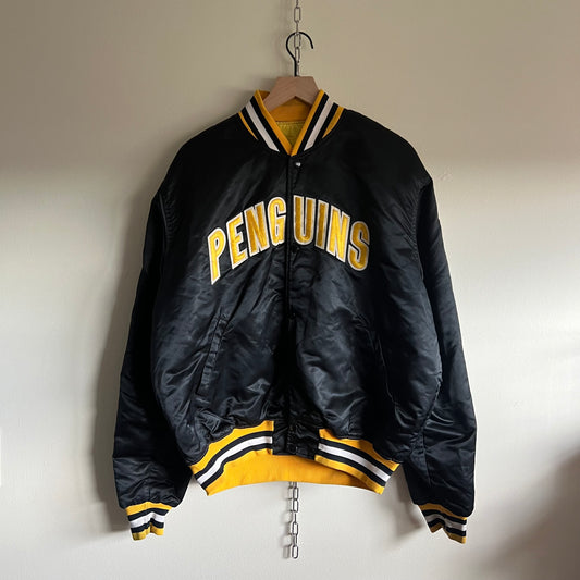 XL 80s Pittsburgh Penguins satin Starter jacket