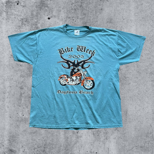 XXL 2005 Blue Tribal Bike Week tee