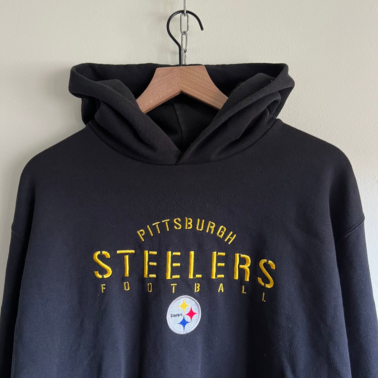 XL 90s Pittsburgh Steelers Logo Athletic hoodie