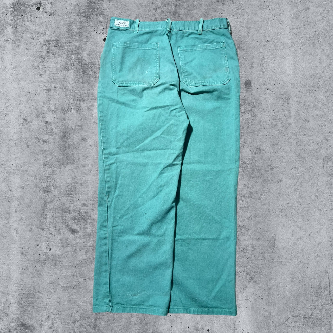 36x30 90s/2000s distressed mint green work pants