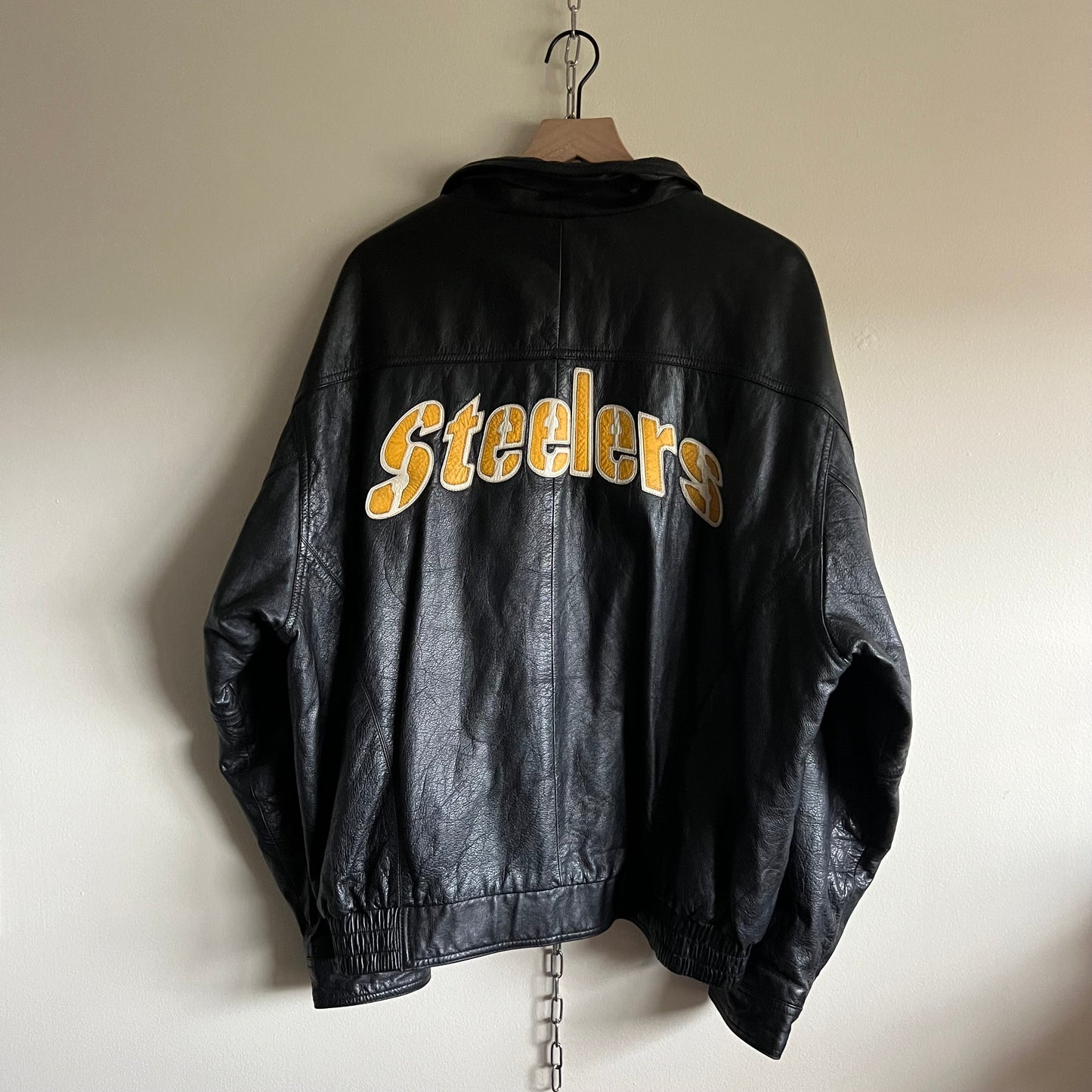 XXL 1995 Pittsburgh Steelers Mirage Leather jacket