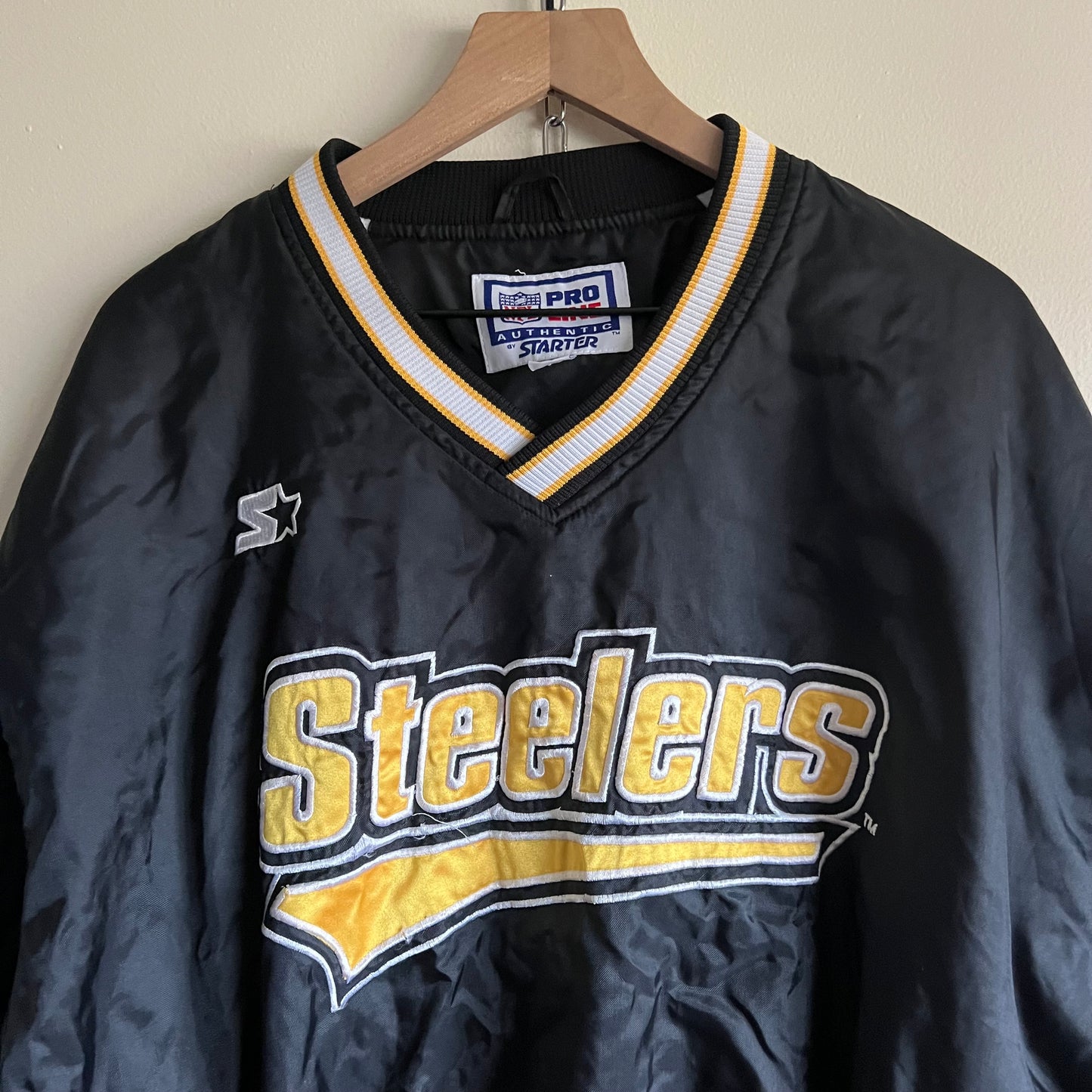 Large 90s Pittsburgh Steelers Starter pullover