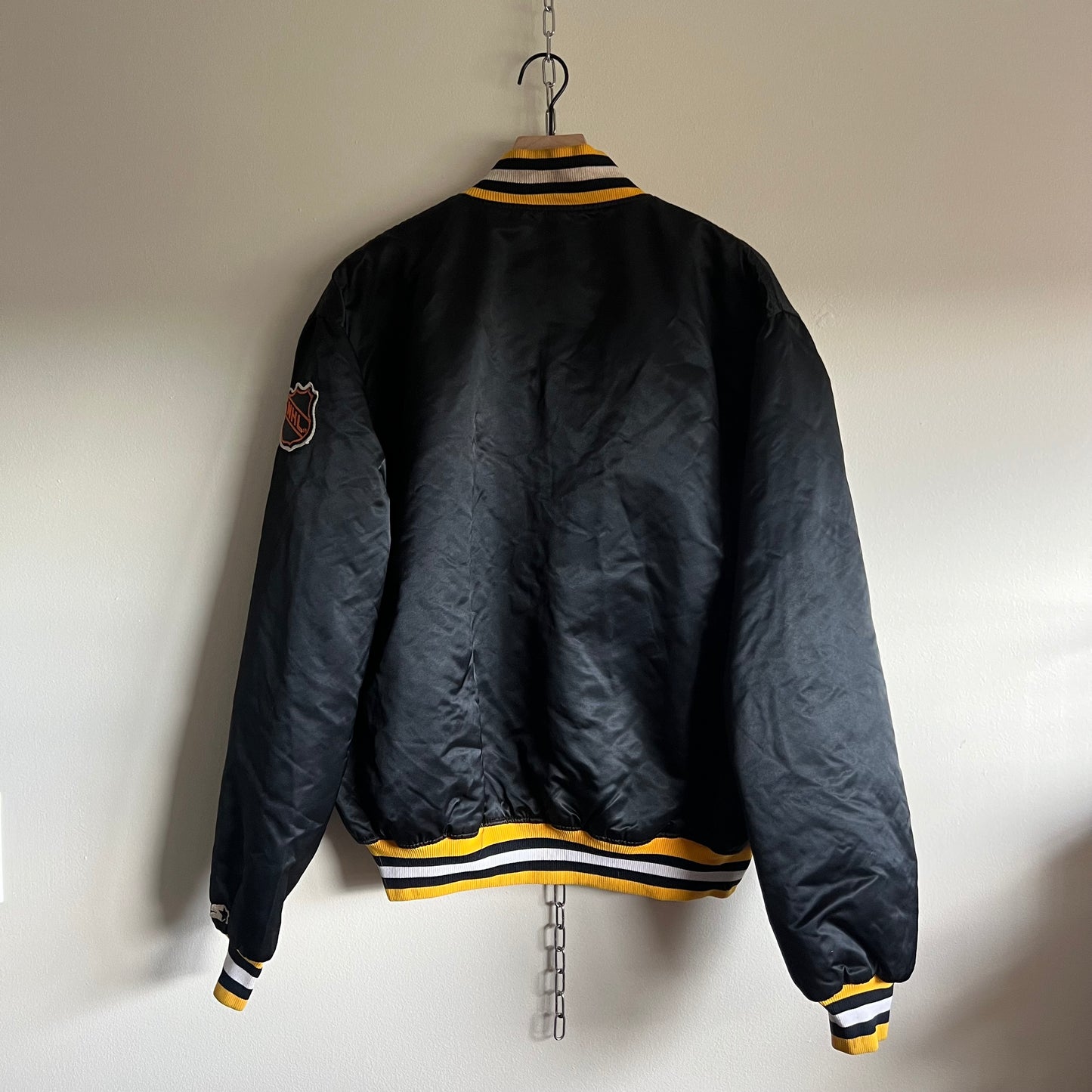 XL 80s Pittsburgh Penguins satin Starter jacket