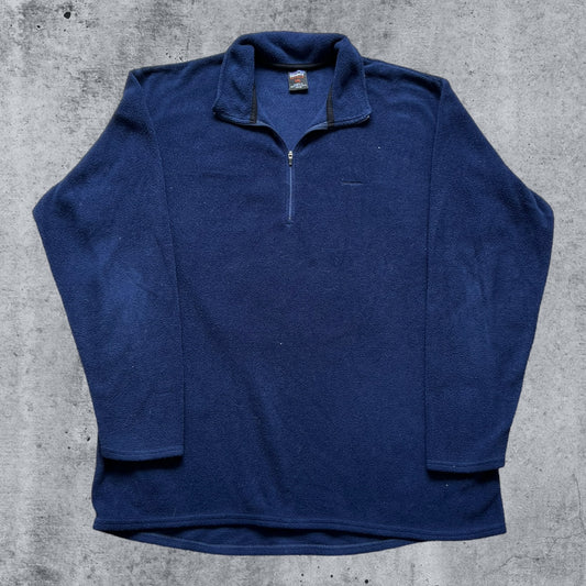 XXL 2001 Navy Blue Patagonia Capilene Fleece Quarter Zip