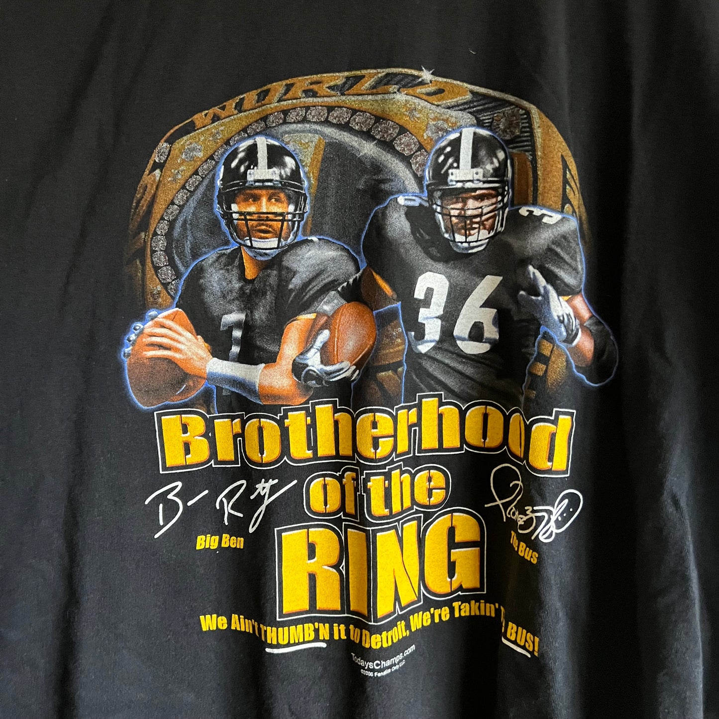 XL 2006 Pittsburgh Steelers Brotherhood of the Ring tee