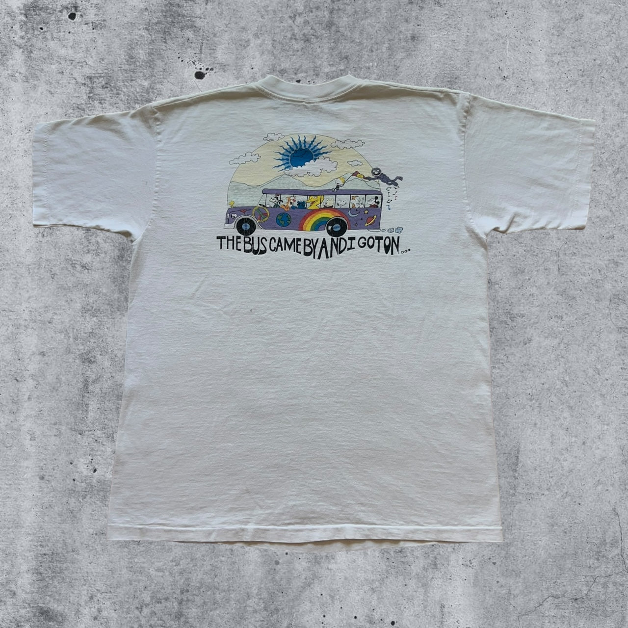 XL 90s The Grateful Dead “A Bus Came By And I Got On” tee